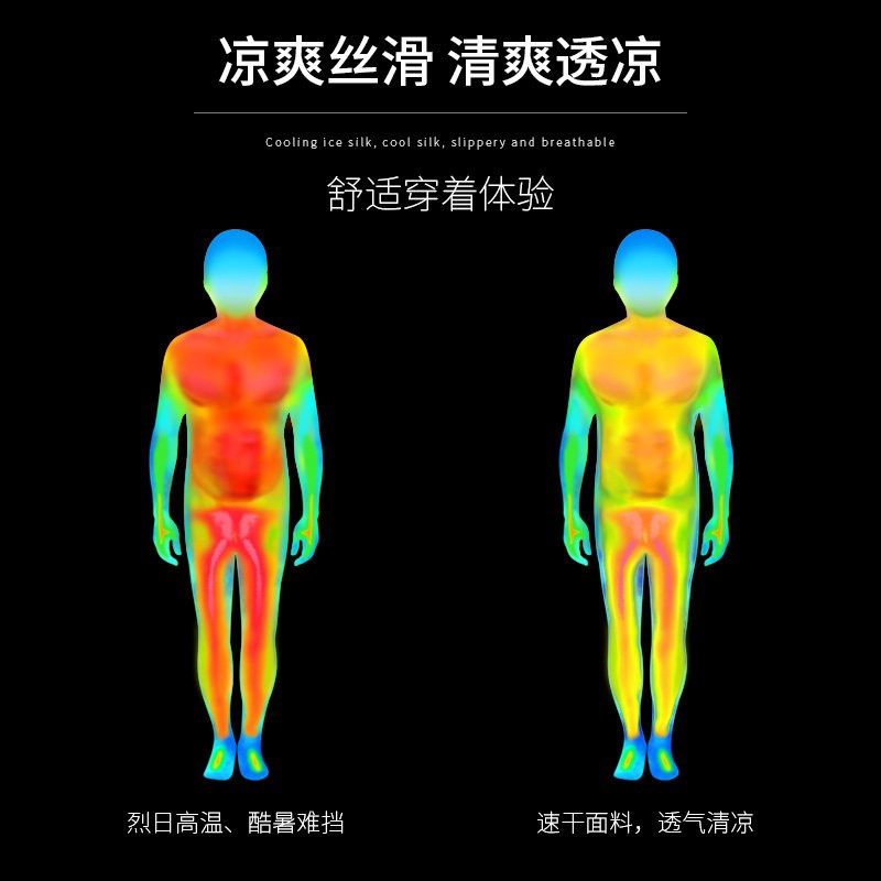 运动套装男健身衣服夏季跑步速干衣短袖t恤羽毛球训练服冰丝短裤 详情图
