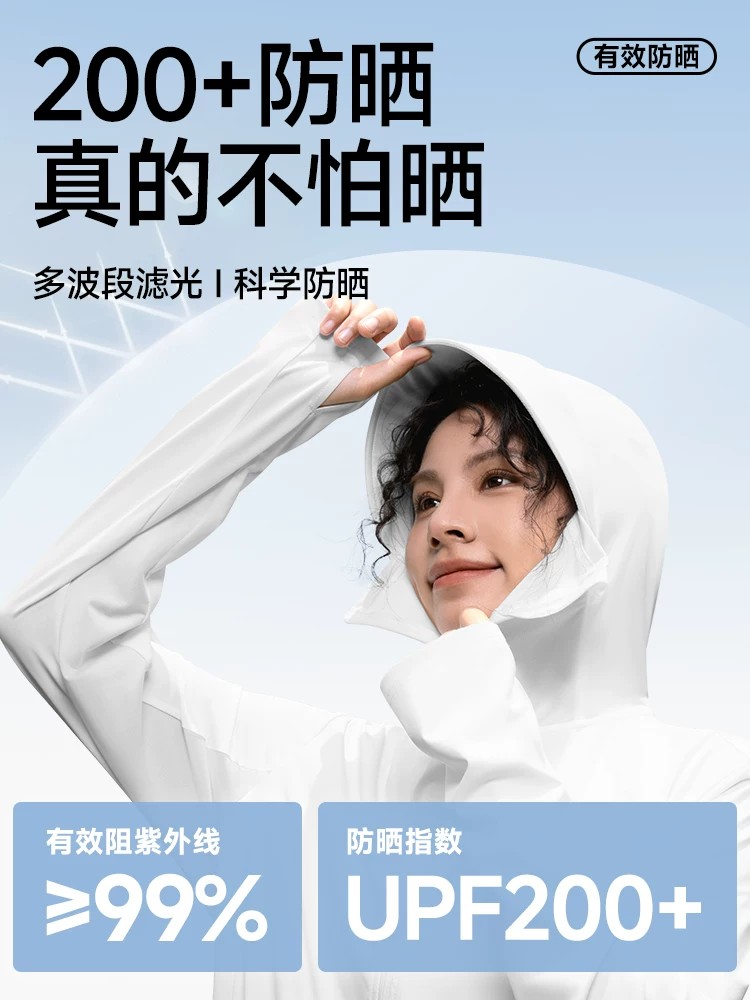 回力摩托车骑行防晒衣冰丝速干高倍防紫外线黑色外套超薄防晒服男 详情图