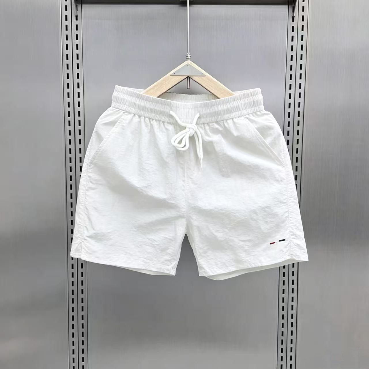 夏季凉感冰丝短裤男士薄款速干休闲宽松三分裤外穿训练深蹲运动裤 详情图